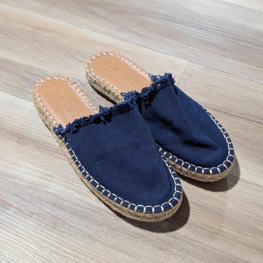 Splendid | Blue Espadrille Mule Sandals | Size 7.5